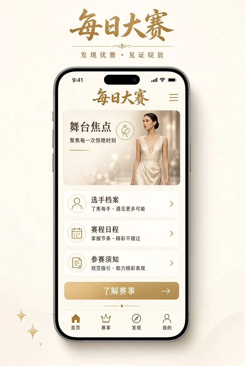 每日大赛移动端赛事服务视觉
