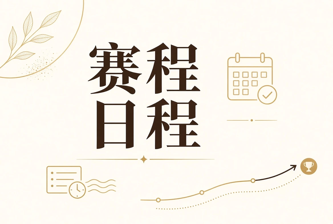 每日大赛日程与公示视觉